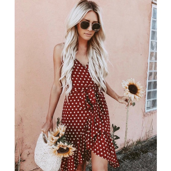 joa polka dot dress